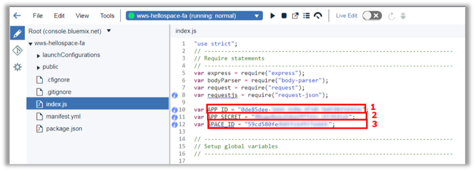 Changing Index.js