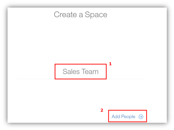 Sales Team space