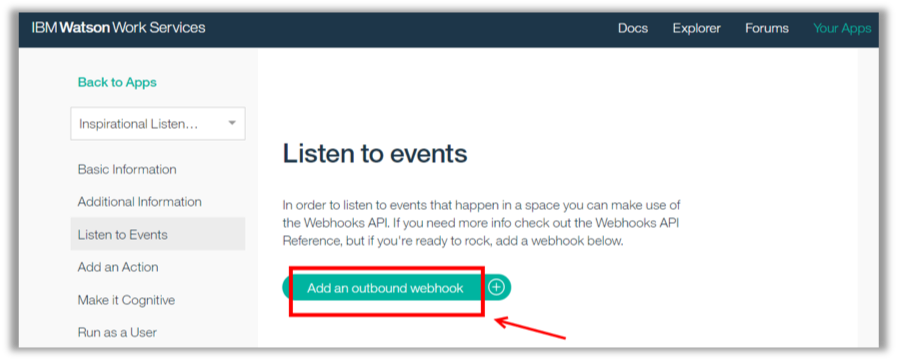 Add Outbound Webhook