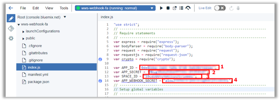 Changing Index.js