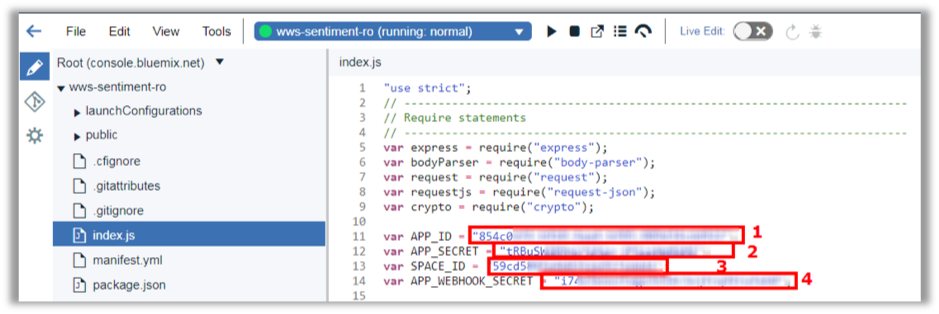 Changing Index.js